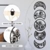5 Pieces Moon Phase Wall Decor Boho Hanging Moon Phase Nordic Wood Wall Art