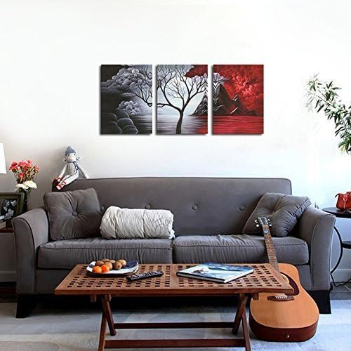 3 The Cloud Tree 3 Panels Modern Canvas Wall Art Prints Artwork