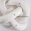 Wood Chain Link Decor 3 Link Wood Knot Decor Hand Carved Coffee Table Decor