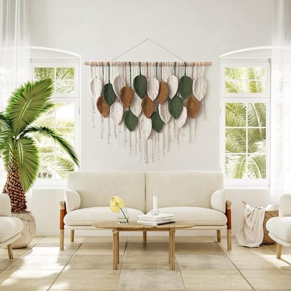 4 Large Macrame Wall Hanging Boho Woven Tapestry, Chic Home
