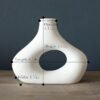 Donut Vase, Set of 2 - Minimalist Nordic, White Ceramic