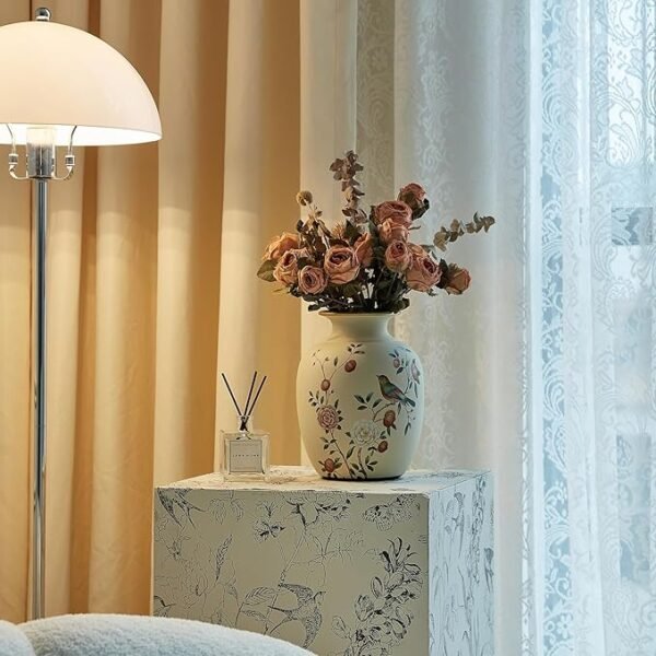 Ceramic Flower Vase, Vintage Home Decor Vases