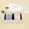 Candle Gift Set. 24K Gold Foil and Black Onyx -80 Hours of Clean Burn