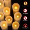 Candles Battery Operated Candles Real Wax Pillar LED