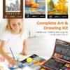 Art Supplies, 192-Pack Deluxe Art Set Drawing Painting Supplies