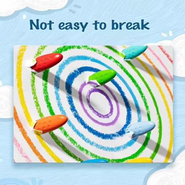 Peanut Crayons for Kids, 12 Colors Washable Toddler Crayons