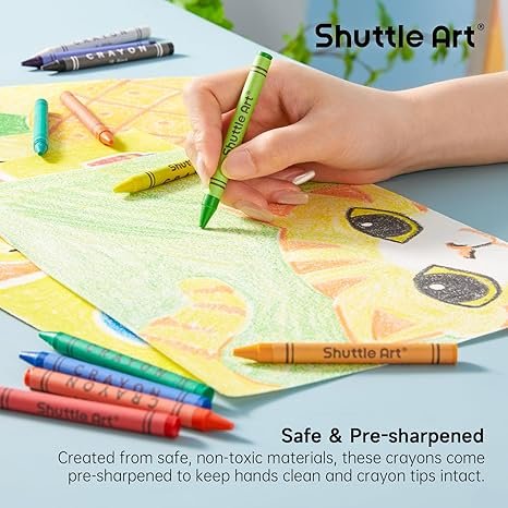 Crayon Bulk Class Pack - 720 Count, 18 Assorted Colors with 40 Crayons per Color