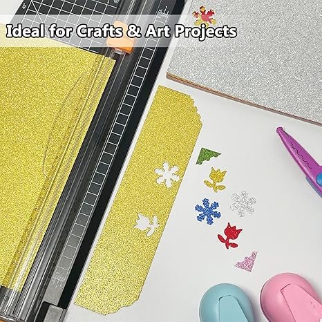 imetufy Glitter Cardstock, 40 Sheets in 20 Colors