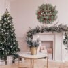 Sggvecsy 18 Inch Artificial Christmas Wreathfor Front Door