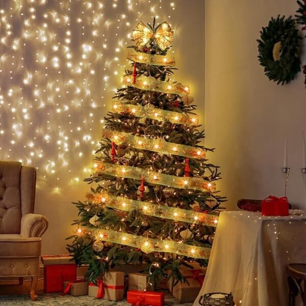 KPROE 32Ft 100 LED Christmas Tree Copper 8 Lighting Modes