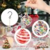 RGJ 6 PCS Hand Blown Glass Ornaments Balls
