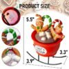 NEROSUN Christmas Gingerbread Man in Lighted Rocking Hot Cocoa Cup