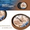 BlissKiss 8 inches Tide Clock Nautical Clock, High Tide Low Tide Boat Accessories and Decor 8 inches