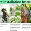 Hanging Planter with Lights Indoor Macrame Plant Hanger