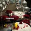 CODE FLORIST 2200 PCS Dark-Red Silk Rose Petals