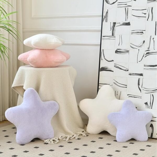 4 Star Pillow, Decorative Throw Pillows for Bed Couch