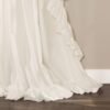 Reyna Ruffle Window Curtain Panel Set, Pair, 54" W x 84" L white