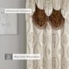 Elegant Comfort  Set with Attached Valance and Backing 54" X 84 inch