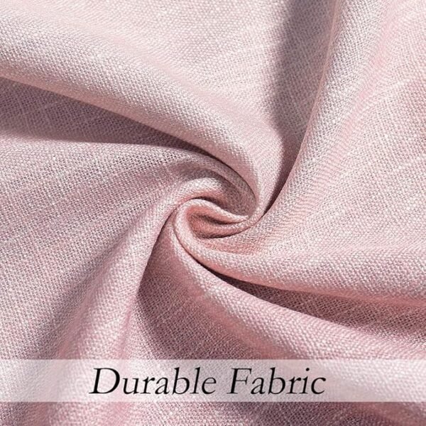 Central Park Ombre Window Curtain Panel Cream White to Pink Dust Rose, 40" x 84", Set of 2