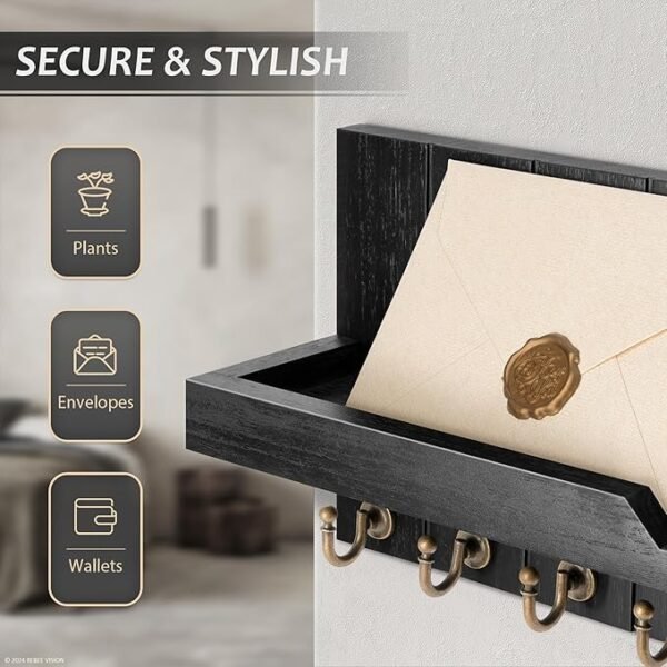 Decorative Key and Mail Holder for Wall