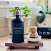 GRID FORTE Wood Pedestal Soap Stand, Farmhouse Wood Riser, Soap Dish Holder