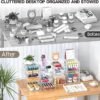 AMALEKO Acrylic Drawer Organizers 21 Drawers 4 Set
