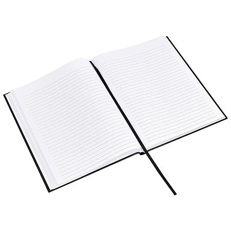 4 Professional Journal, 10.5X7.5 inches, Black, 2-Pack