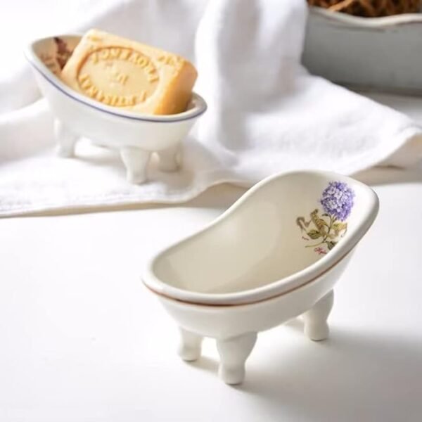 dodococa 1 Piece 5.6" Ceramic Mini Clawfoot Slipper Bathtub