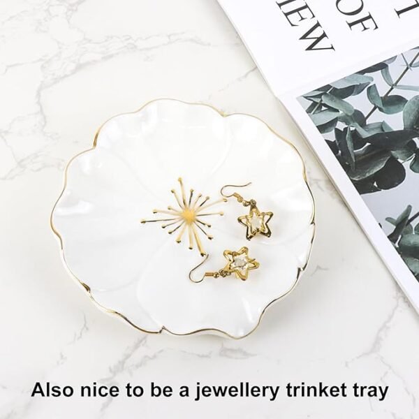Polyroyal Elegant Bathroom Soap Dish, Inspired by Nature Hibiscus Flower