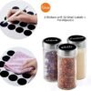 EBIZ&TECH 20-Jar Stainless Steel Rotating Spice Rack with Non-Slip Base