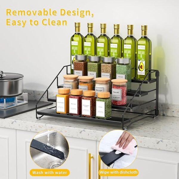 Spice Rack Organizer for Cabinet Pantry,4 Tier