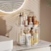 LAMU 2 Tier Lazy Susan Turntable Organizer 9.25'' Rotating Spice Rack