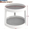 Simple Houseware 2 Tier Turntable Lazy Susan Spice Organizer