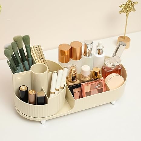 Makeup Organizer Countertop Rotating Makeup Organizer for Vanity Large Capacity Cosmetic Display