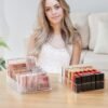 WECHENG Makeup Organizer for Eyeshadow Palette and Lipstick Organizer