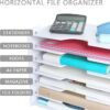 SONGWAY 7 Tier Wide Document Holder, White