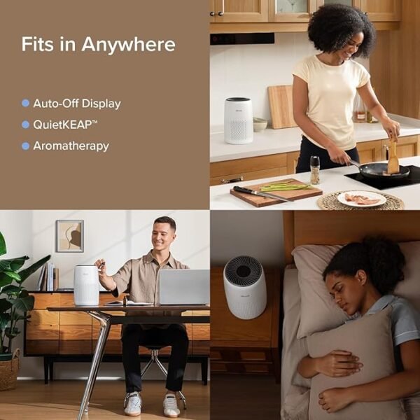 LEVOIT Air Purifiers for Bedroom Home, 3-in-1 Filter Cleaner with Fragrance Sponge for Better Sleep