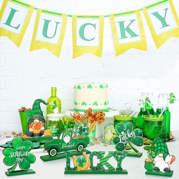 6 Pieces St. Patrick's Day Table Sign Decoration