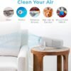 Pure Enrichment PureZone Mini Portable Air Purifier - Cordless True HEPA Filter Cleans Air & Eliminates 99.97%