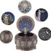 DELIWAY Vintage Music Box Constellation Style Plays Always with Me Tune