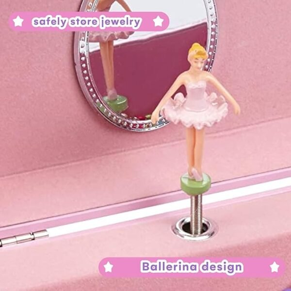 Jewelkeeper Musical Ballerina Girls Music Box