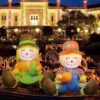 3.3FT Fall Inflatable Decoration, Set of 2 Air Blown Scarecrow Couples