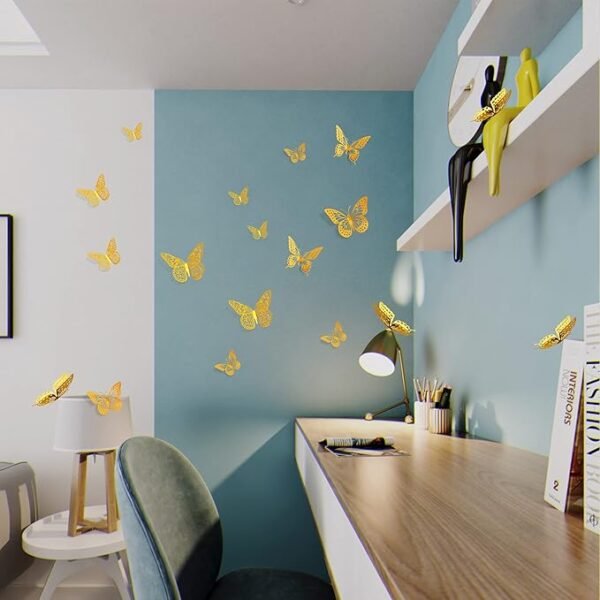 3D Butterfly Wall Decor 48 Pcs 4 Styles 3 Sizes