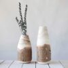 Creative Co-Op 13" H Carved Paulownia Wood