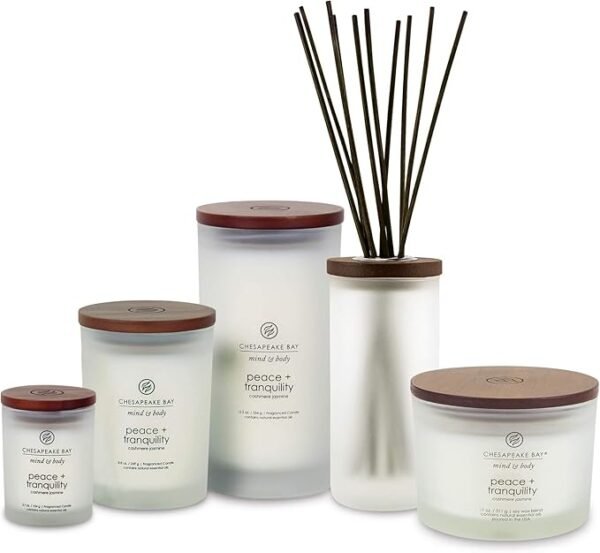 5 Candle Scented Candle, Peace + Tranquility