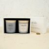 Candle Gift Set. 24K Gold Foil and Black Onyx -80 Hours of Clean Burn