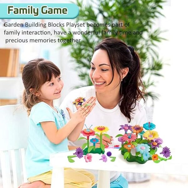 Gifts for 3-6 Year Old Girls Flower Garden Building Set 98 PCS Arts