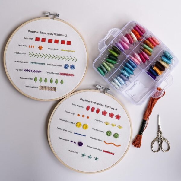Beginners Embroidery Stitch Practice kit