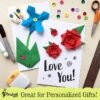 Girls Multi Color Foldable Paper Sheets For Flowers With Decorative Charms & Accessories