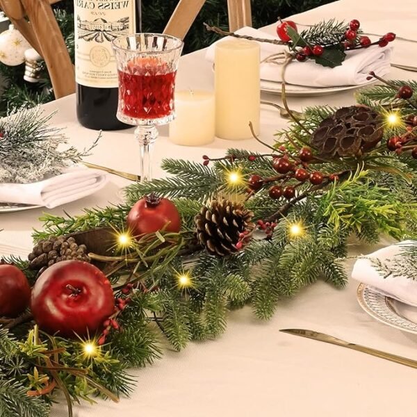 5 Christmas Garland - 5.9ft Christmas Garland for Mantle